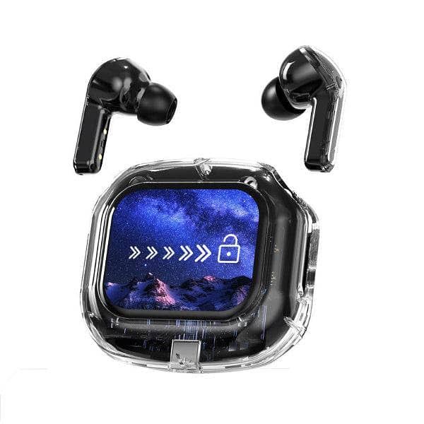 Air Max LCD Display Transparent Earbuds 0