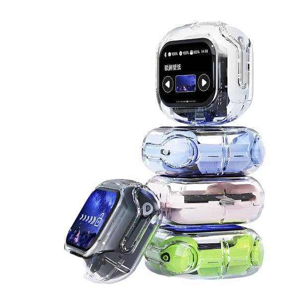 Air Max LCD Display Transparent Earbuds 1