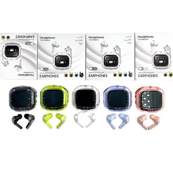 Air Max LCD Display Transparent Earbuds 4