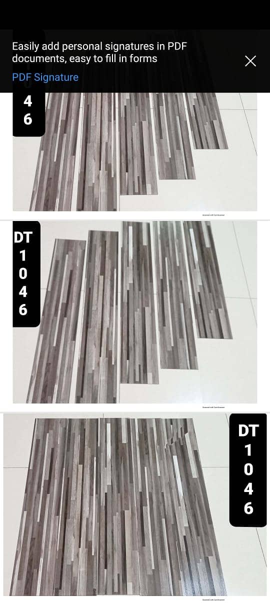 Wood-look vinyal Tiles/  Vinyl Plank flooring/ Durable flooring. 2