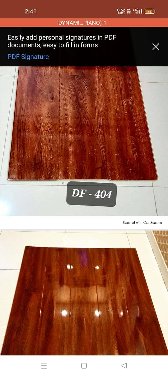 Wood-look vinyal Tiles/  Vinyl Plank flooring/ Durable flooring. 3