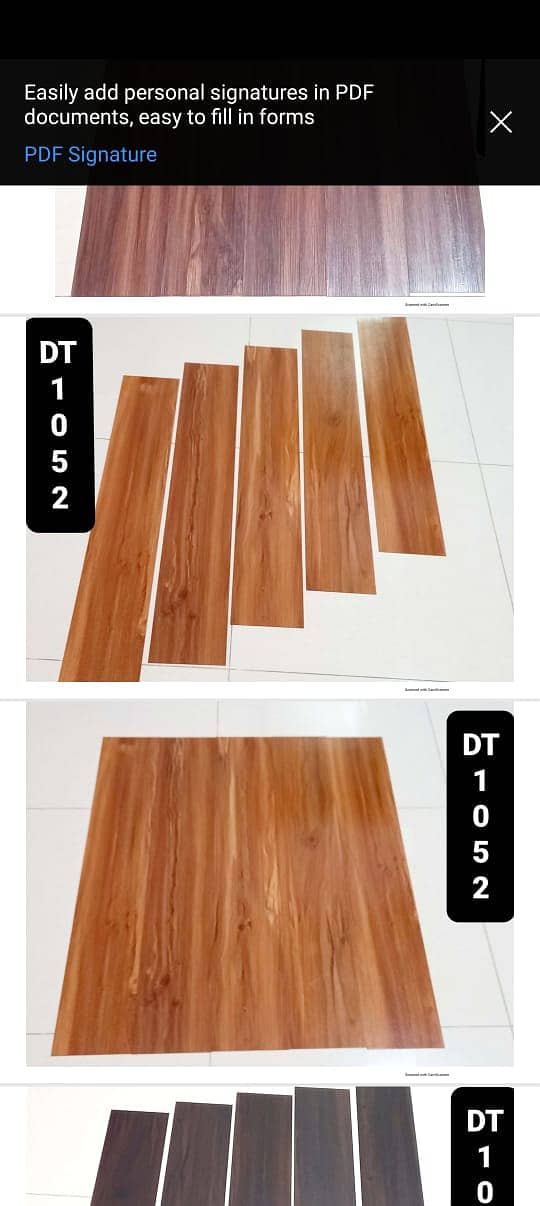 Wood-look vinyal Tiles/  Vinyl Plank flooring/ Durable flooring. 4