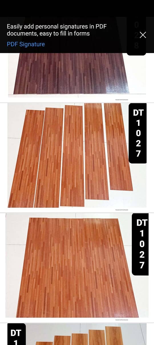 Wood-look vinyal Tiles/  Vinyl Plank flooring/ Durable flooring. 5