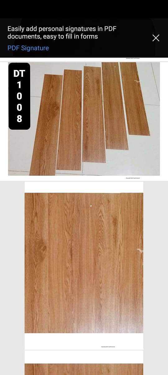 Wood-look vinyal Tiles/  Vinyl Plank flooring/ Durable flooring. 6