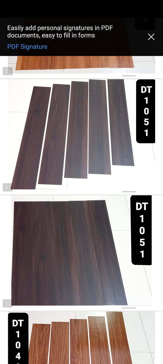 Wood-look vinyal Tiles/  Vinyl Plank flooring/ Durable flooring. 7