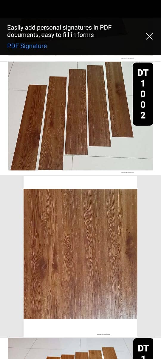 Wood-look vinyal Tiles/  Vinyl Plank flooring/ Durable flooring. 9