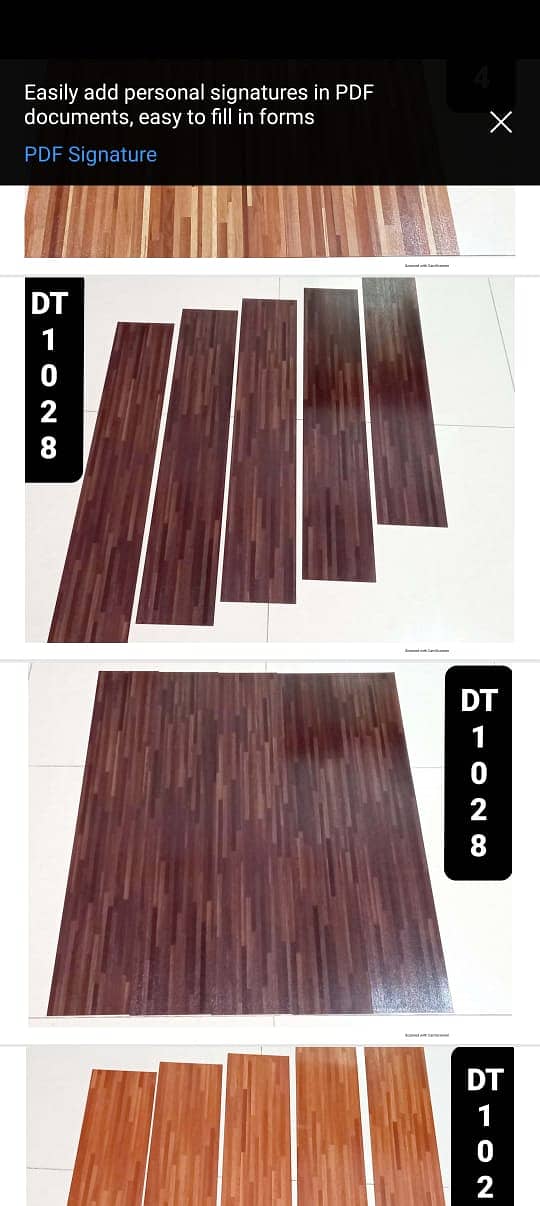 Wood-look vinyal Tiles/  Vinyl Plank flooring/ Durable flooring. 11