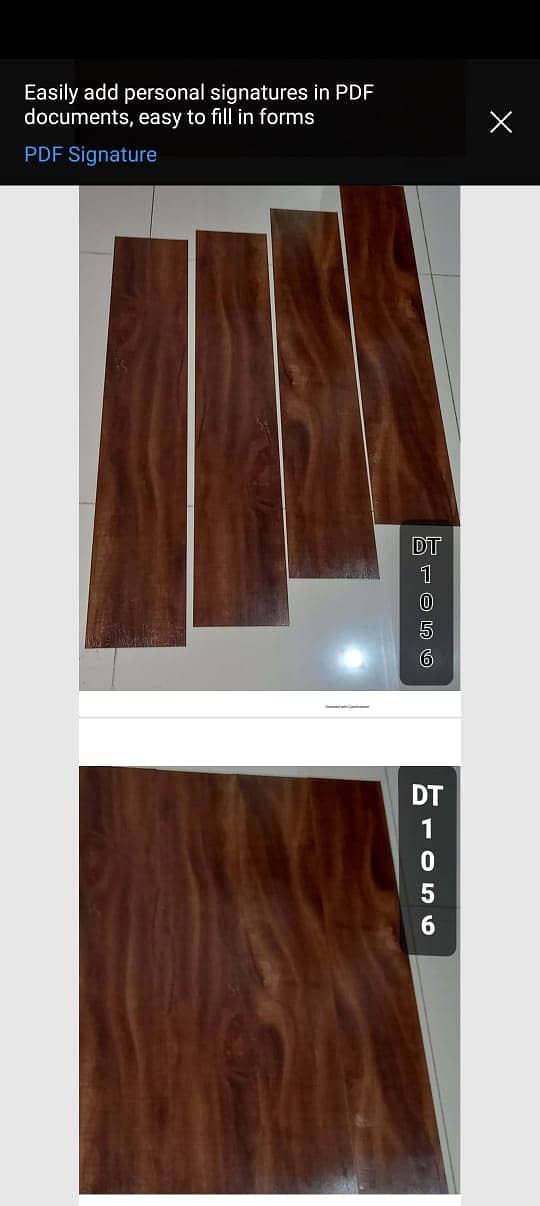 Wood-look vinyal Tiles/  Vinyl Plank flooring/ Durable flooring. 12