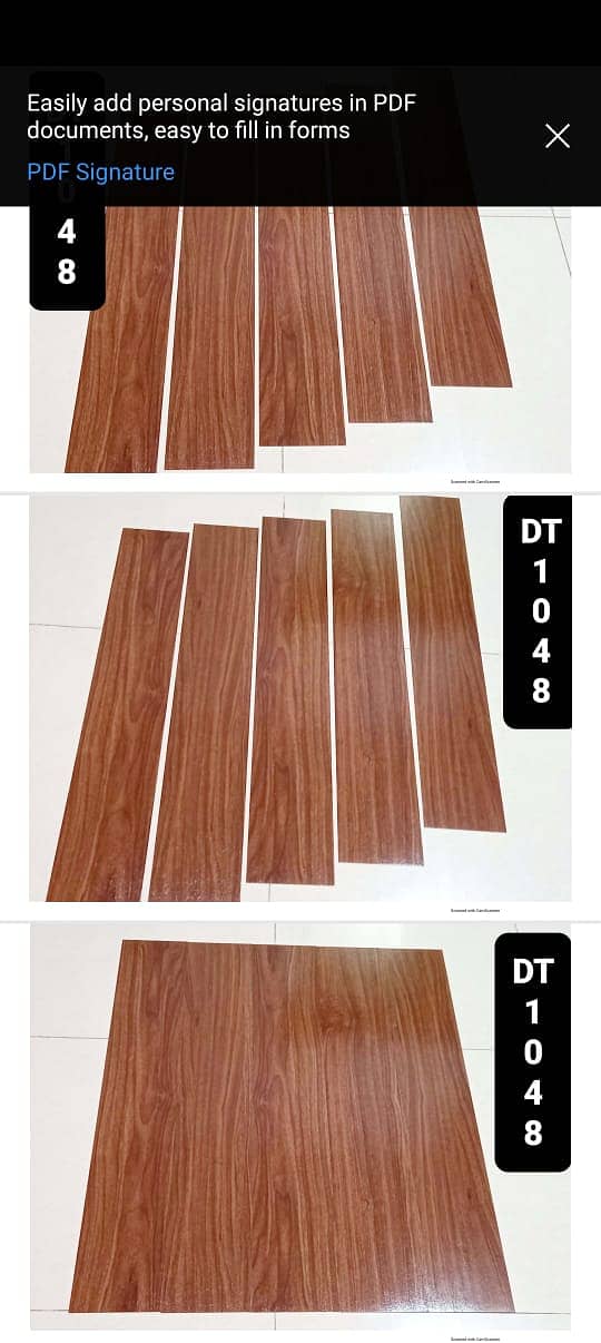 Wood-look vinyal Tiles/  Vinyl Plank flooring/ Durable flooring. 13