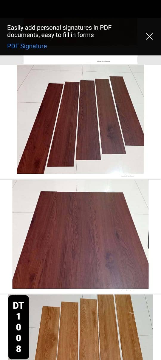 Wood-look vinyal Tiles/  Vinyl Plank flooring/ Durable flooring. 14