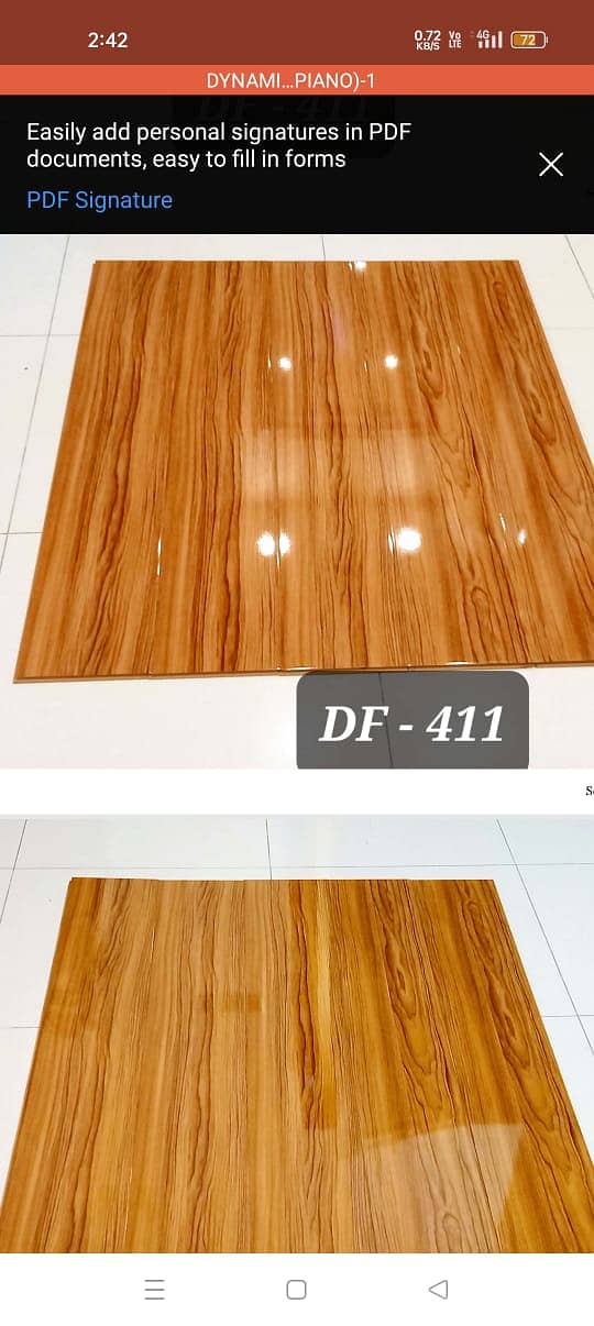 Wood-look vinyal Tiles/  Vinyl Plank flooring/ Durable flooring. 15