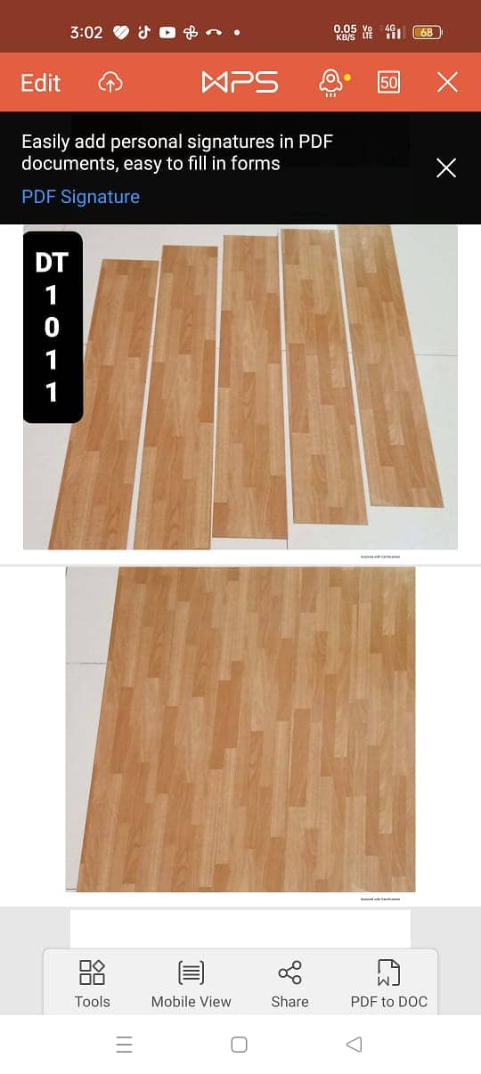 Wood-look vinyal Tiles/  Vinyl Plank flooring/ Durable flooring. 17