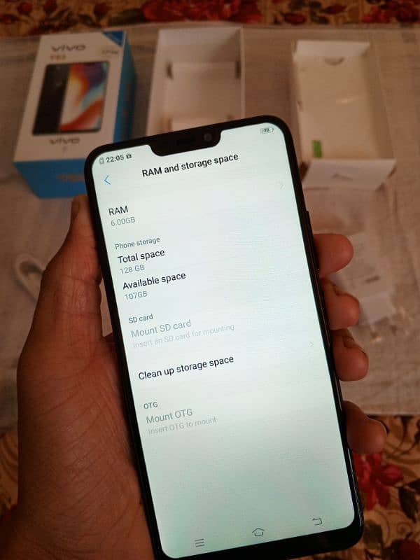 vivo y83 (6/128)* face id and complete Box 1