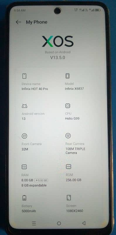 infinix hot 40 pro 16/256 4