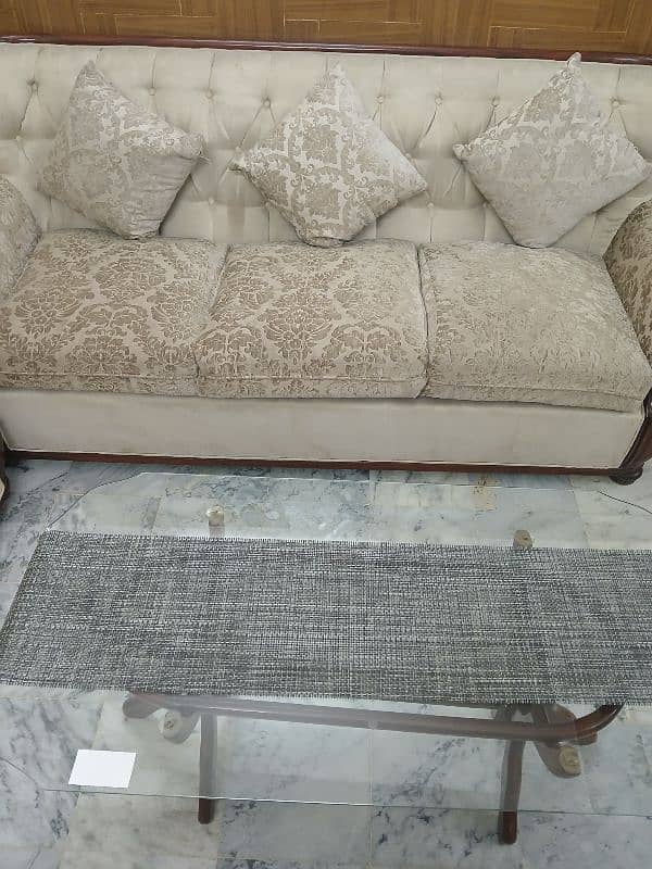 pure sheesham 7 seater sofa set 0