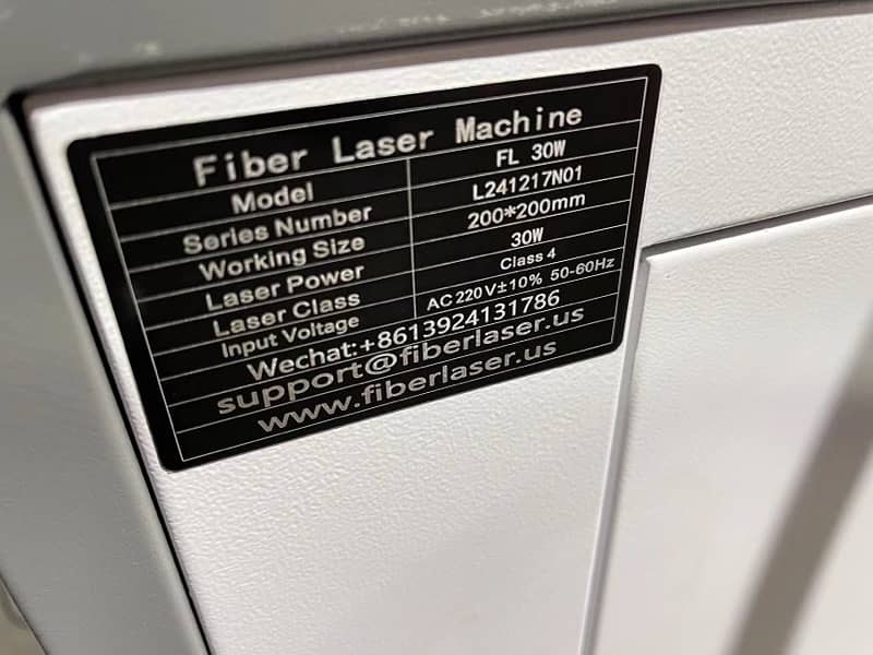 30 watt Fiber Laser Marking machine for metal and plastic MAX Laser 4