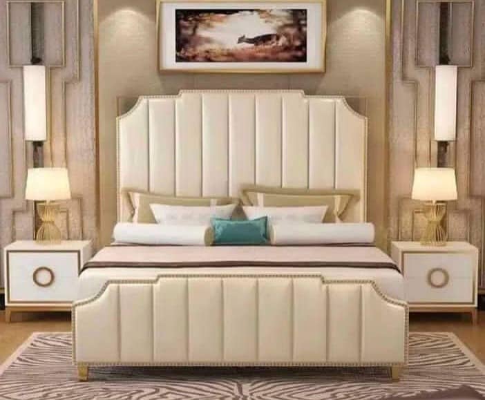 Double Bed - Bed Set - Side Table - Dressing - Poshish Bed For Sale 8