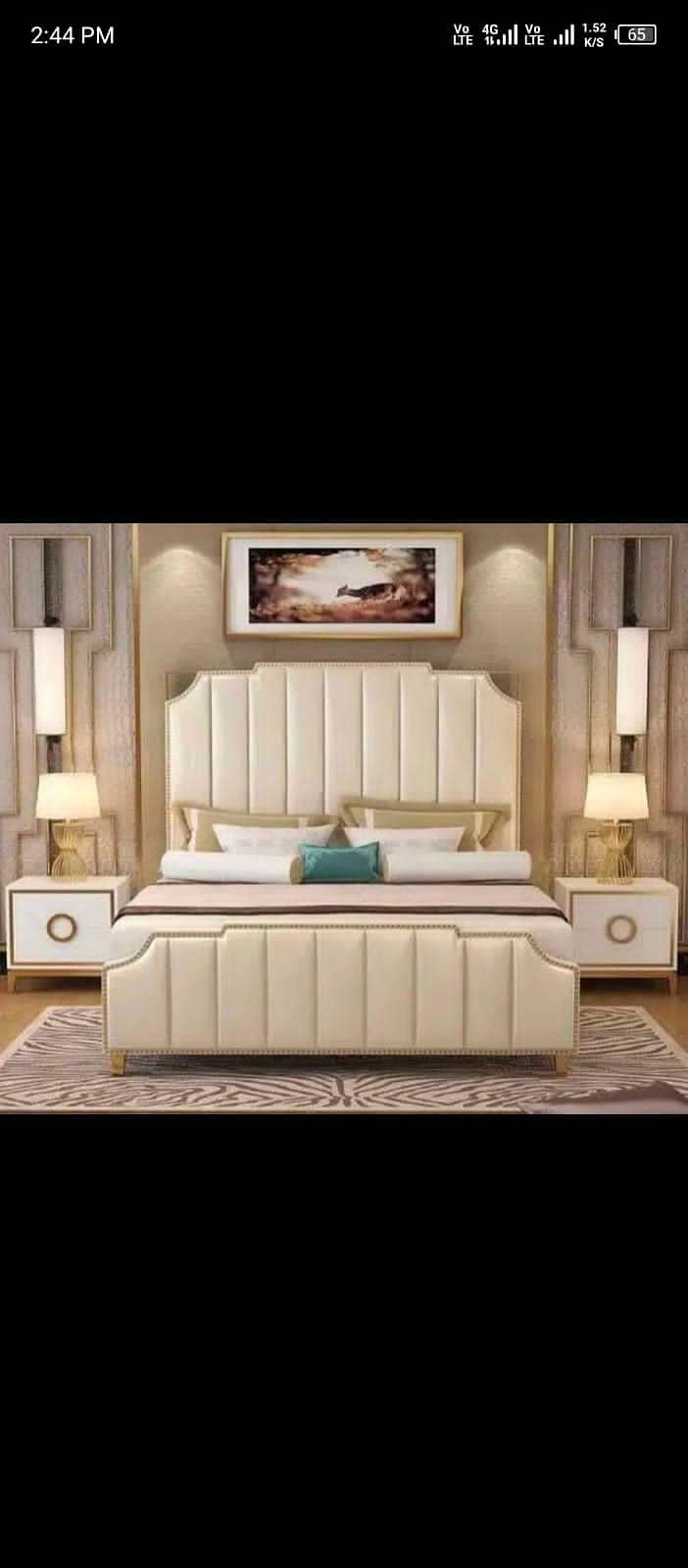 Double Bed - Bed Set - Side Table - Dressing - Poshish Bed For Sale 10