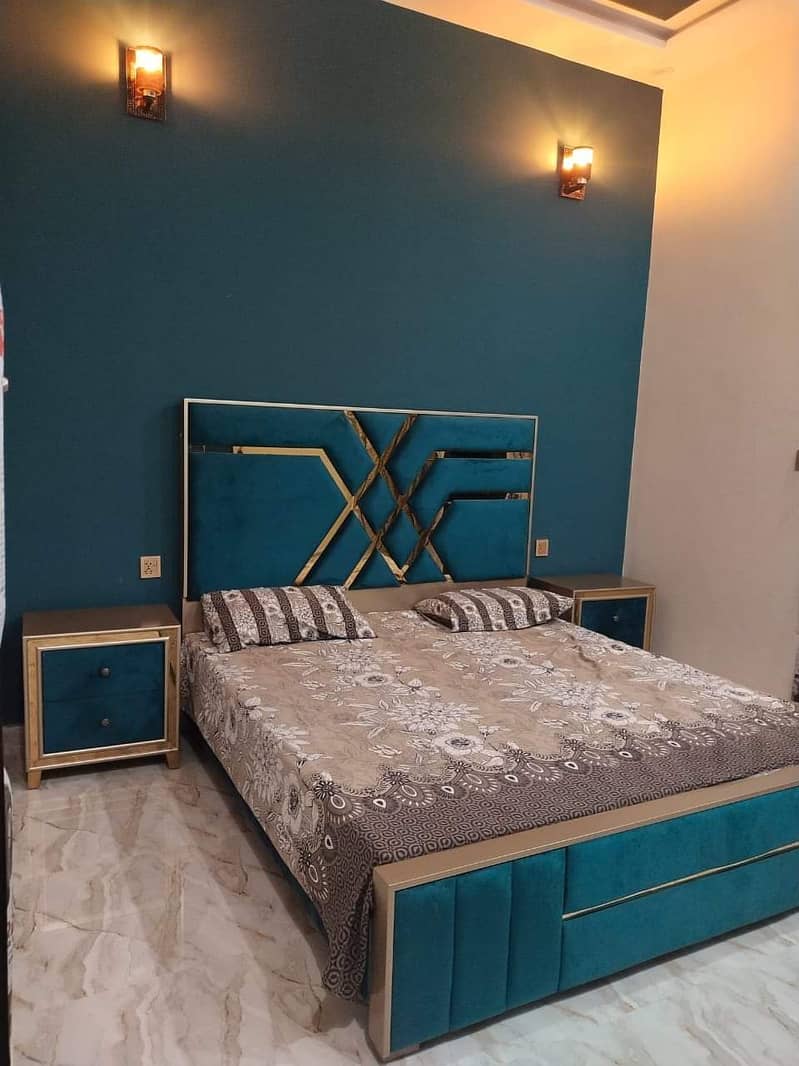 Double Bed - Bed Set - Side Table - Dressing - Poshish Bed For Sale 11