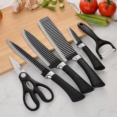 6pcs wooden knife Block , WhatsApp (03145156658)