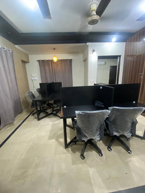 Furnished Office for Rent in Architect Society for (Call center + Software house + Marketing Office & Other Setup as You Want) 1