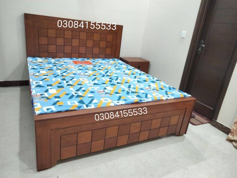 Bed Set - King Size Bed - Double Bed - Solid Wooden Bed Set - Bed Set 0