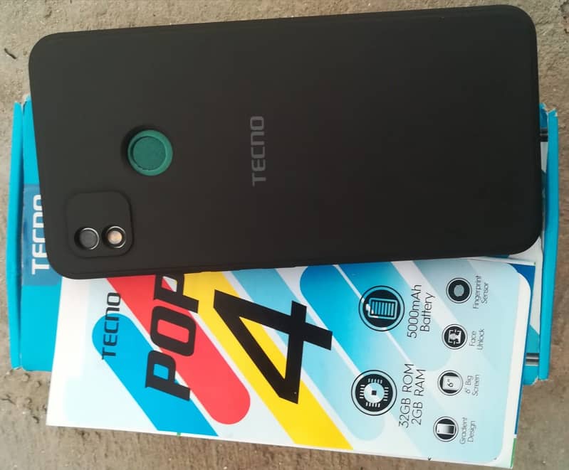 Tecno pop4 with Box, 5000mah battery, Exchange 1