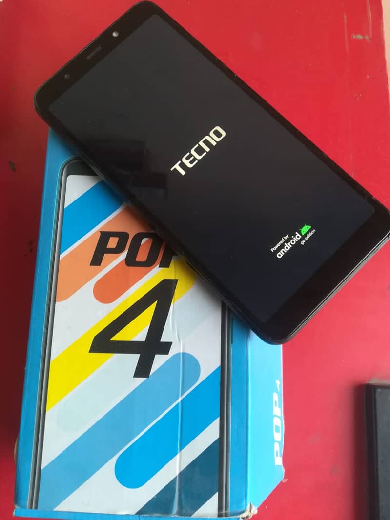 Tecno pop4 with Box, 5000mah battery, Exchange 3