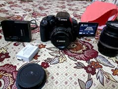 Canon 600D with two lens dslr camera rotate lcd for vlog 03209041035