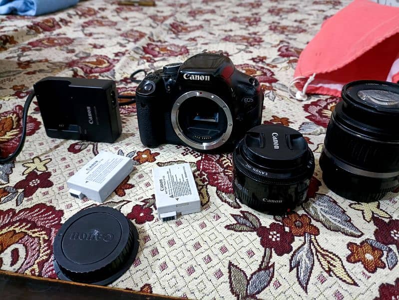 Canon 600D with two lens dslr camera rotate lcd for vlog 03209041035 1