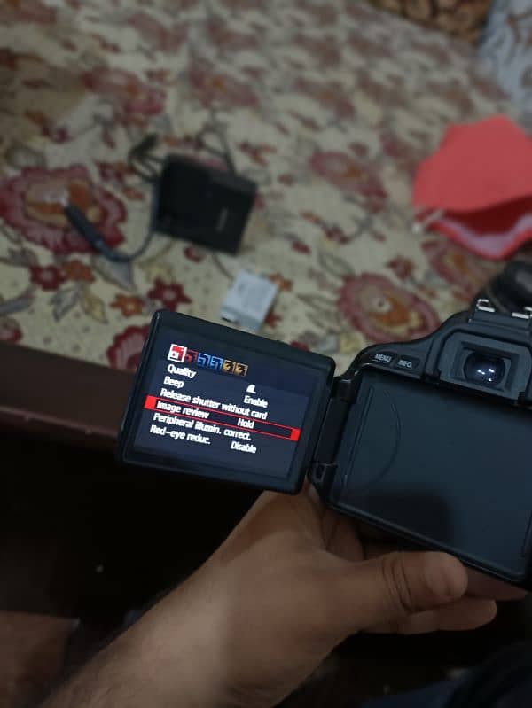 Canon 600D with two lens dslr camera rotate lcd for vlog 03209041035 2