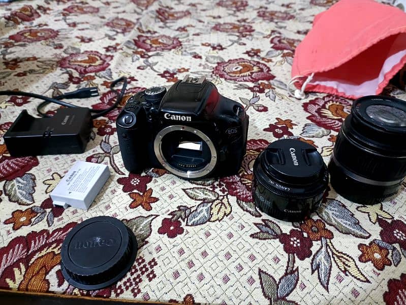 Canon 600D with two lens dslr camera rotate lcd for vlog 03209041035 8