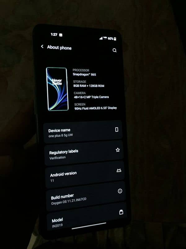 one plus 8 5g 8.128gb pta proved 03072345470 2