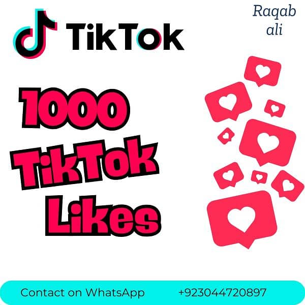 1000 TikTok Likes 0