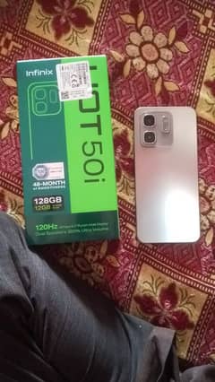 Infinix hot 50i for sale just box open all warranty hai