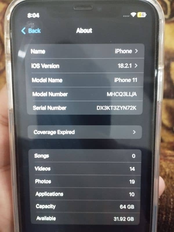 Iphone 11 64gb jv 6