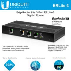 Ubiquiti Networks EdgeRouter Lite ERLite-3 ,3-Port Router