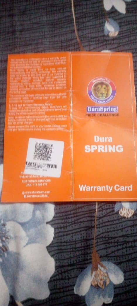 DURA SPRING MATTRESS SIZE KING-78-72 5