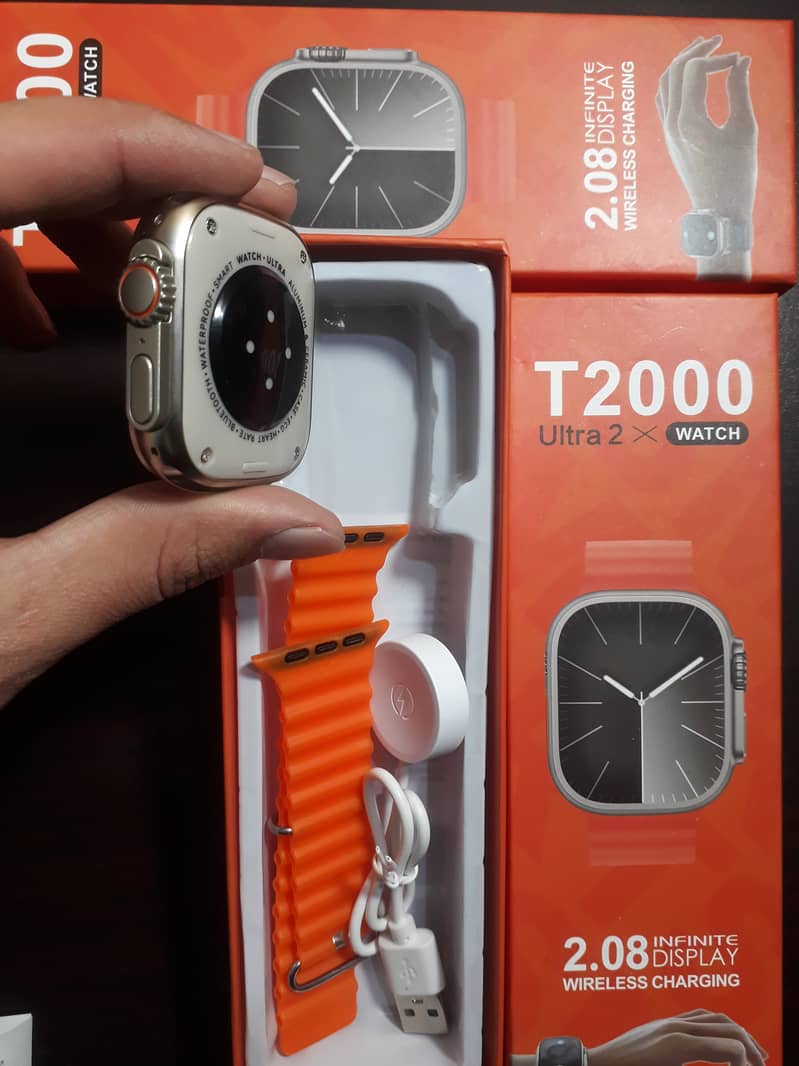 T2000 Ultra 2 Smartwatch – 2.08" Display | Wireless Charging | Latest 4