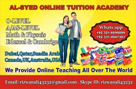 online math tutor/tution