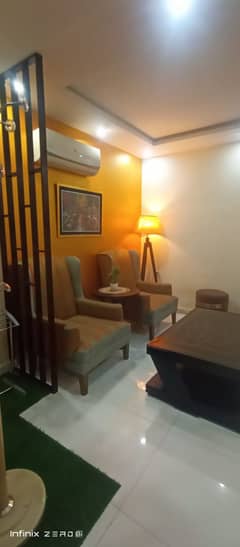 Like Brand 1 Bed Luxury Furnished Flat Available For Rent in Sector D Bahria Town Lahore