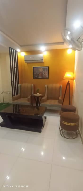 Like Brand 1 Bed Luxury Furnished Flat Available For Rent in Sector D Bahria Town Lahore 5