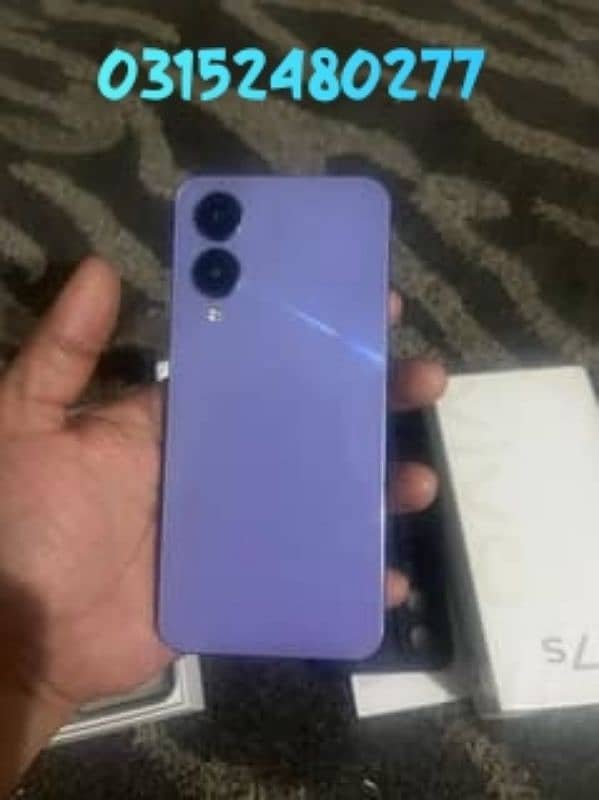 urgent sale WhatsApp and call 03x15-24x80x277, Vivo y17s purple colour 1