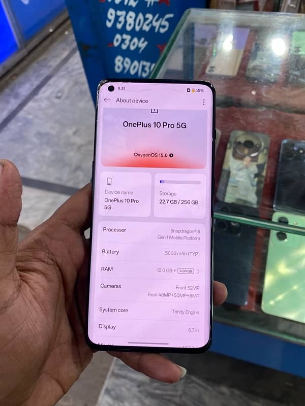 OnePlus 10 pro 5G 12/256 Black Colour Dual PTA approved . 5