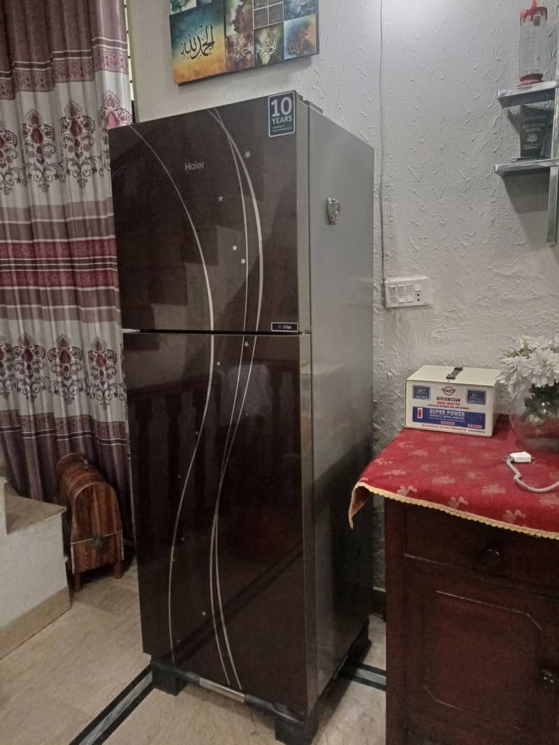 Haier Fancy fridge with Glass Door 1