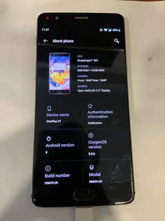 Oneplus 3T PTA approved 6/64Gb