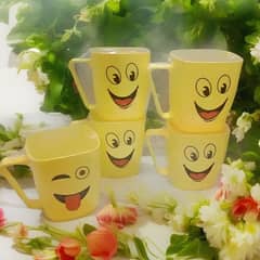 1 pc SMILEY CHARACTER PRINTED KIDS' PLASTIC MUG