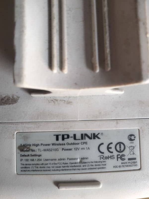 TP Link 2 Km 2.4GHz High Power Wireless Outdoor CPE, 3