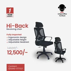 Revolving Office Chairs - Staff Chairs - Visitor Chairs for sale