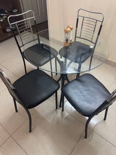 dining table with 4 chairs